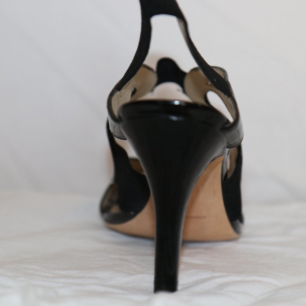 ARNOLD CHURGIN BLACK SANDALS SIZE 8 1/2 USED - Picture 7 of 16
